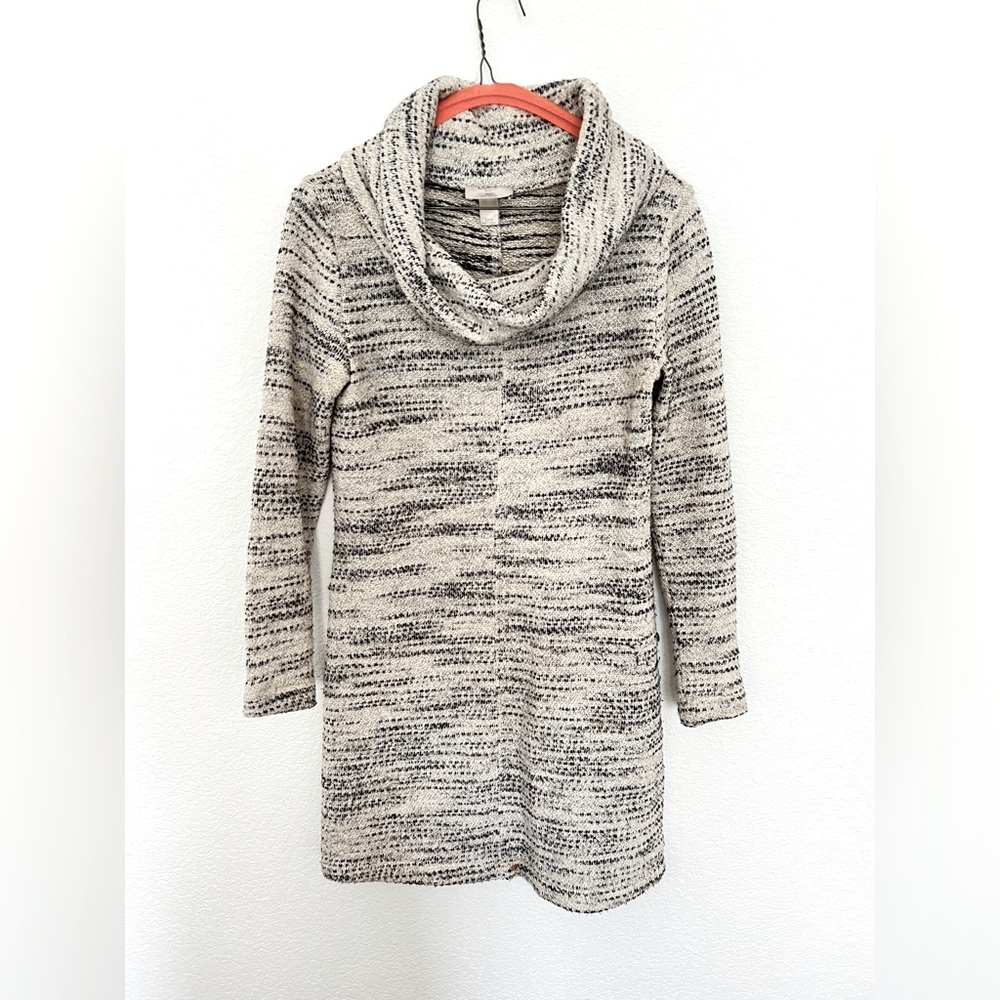 Loft Black and White Cowlneck Sweater from Loft Outlet